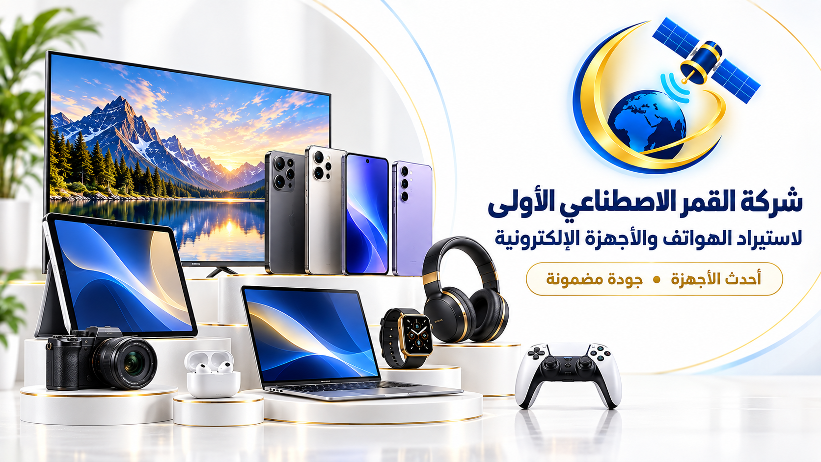مجموعة من الهواتف والأجهزة الإلكترونية الحديثة